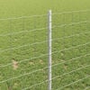 vidaXL Recinzione con Posto Argento 1 x 25 m Acciaio