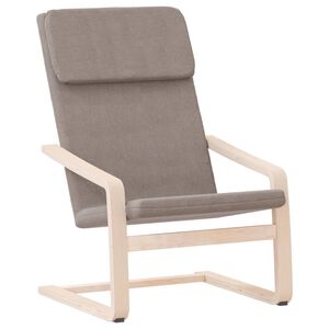 vidaXL Sedia Relax Tortora in Tessuto