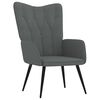 vidaXL Poltrona Relax Grigio Scuro in Tessuto