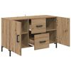 vidaXL Credenza Rovere artigianale 100 x 36 x 60 cm Legno multistrato