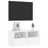 vidaXL Mobile TV a Parete Bianco 60x30x30 cm in Legno Multistrato