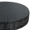 vidaXL Set Bar da Giardino 3 pz con Cuscini Polyrattan Nero