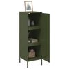 vidaXL Credenza Verde Oliva 36x39x113 cm in Acciaio