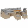 vidaXL Set Divano da Giardino 10 pz 9-Numero di posti