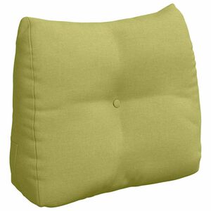 vidaXL Cuscino per Schiena Verde chiaro 60 x 24 x 50 cm Tessuto