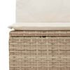 vidaXL Set Divano da Giardino 7 pcs Beige polyrattan