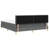 vidaXL Letto a molle con materasso Grigio scuro 180 x 200 cm Tessuto