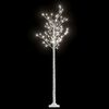 vidaXL Albero Natale 200 LED 1,8m Salice Bianco Freddo Interno Esterno