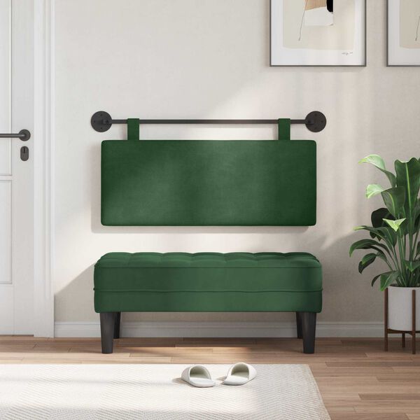 vidaXL Testata appesa Montaggio a parete Tinta unita Tessuto in Cords