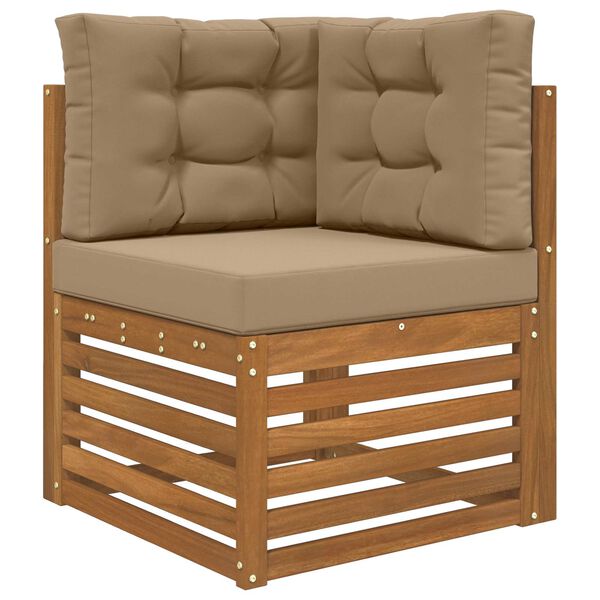 vidaXL Cuscino per divano da esterno 3 pcs Talpa Poliestere