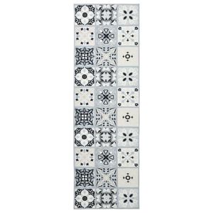 vidaXL Runner Tappeto ORIZ 1150 gsm Grigio e Nero
