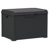 vidaXL Baule da Giardino con Cuscino Seduta Antracite 125 L in PP