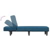 vidaXL Chaise Longue in Velluto Blu