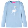 Maglietta per Bambini a Maniche Lunghe Blu Chiaro 92