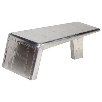 vidaXL Tavolino da Salotto Aviator Alluminio Stile Vintage Aeronautico