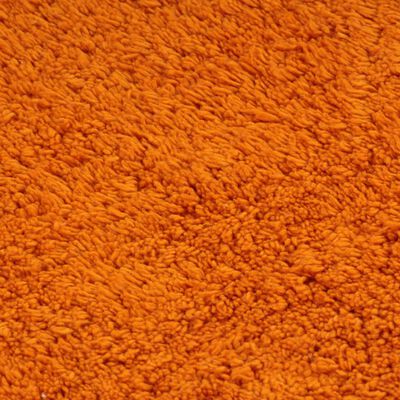 vidaXL Set Tappetini per Bagno 3 pz in Tessuto Arancione