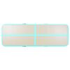 vidaXL Tappetino Ginnastica Gonfiabile e Pompa 800x100x10 cm PVC Verde