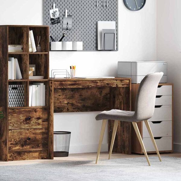 vidaXL Scrivania Rovere fum&eacute; 90 x 40 x 76 cm