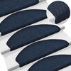 vidaXL Tappetini per scale autoadesivi 20 pz 65x21x4 cm blu navy semicircolari grandi