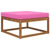vidaXL Cuscino per divano da esterno Rosa 80 x 80 x 8 cm Poliestere