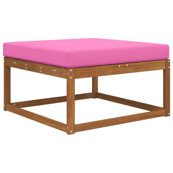 vidaXL Cuscino per divano da esterno Rosa 80 x 80 x 8 cm Poliestere