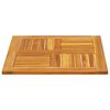 vidaXL Piano per Tavolo 60x60x2 cm Quadrato Legno Massello di Acacia