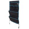 vidaXL Sacchetto per Stoccaggio Nero e Blu 91 x 47,5 cm Oxford