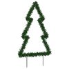 vidaXL Decorazione Luminosa Natalizia con Picchetti Albero 80LED 60cm