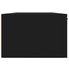 vidaXL Mobile a Parete Nero 68x30x20 cm in Legno Multistrato
