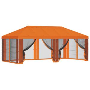 vidaXL Copertura Gazebo con Pareti Laterali Arancione 600,5 x 300,5 cm
