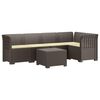vidaXL Divano da Giardino 5 Posti con Cuscini Stile Rattan PP