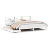 vidaXL Letto Libreria senza Materasso Bianco 200x200 cm Legno di Pino