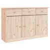 vidaXL Credenza ALTA 112x35x73 cm in Legno Massello di Pino