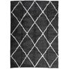 vidaXL Tappeto Shaggy PAMPLONA a Pelo Lungo Nero e Crema 200x280 cm