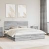 vidaXL Struttura del letto con cassetto Grigio Sonoma 200 x 200 cm
