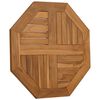 vidaXL Piano per Tavolo 60x60x2,5 cm Ottagonale Legno Massello di Teak