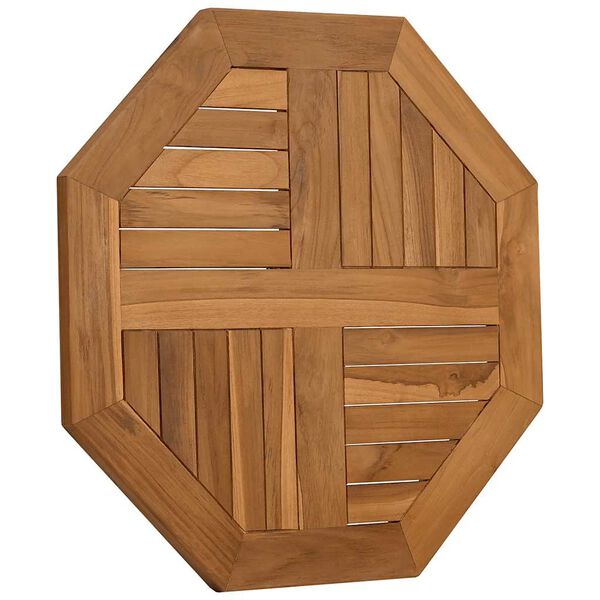 vidaXL Piano per Tavolo 60x60x2,5 cm Ottagonale Legno Massello di Teak