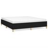 vidaXL Struttura Letto a Rete a Molle Nero 160x200 cm in Tessuto