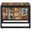 vidaXL Tavolino Salotto Multicolore 50x50x38cm Legno Massello Recupero