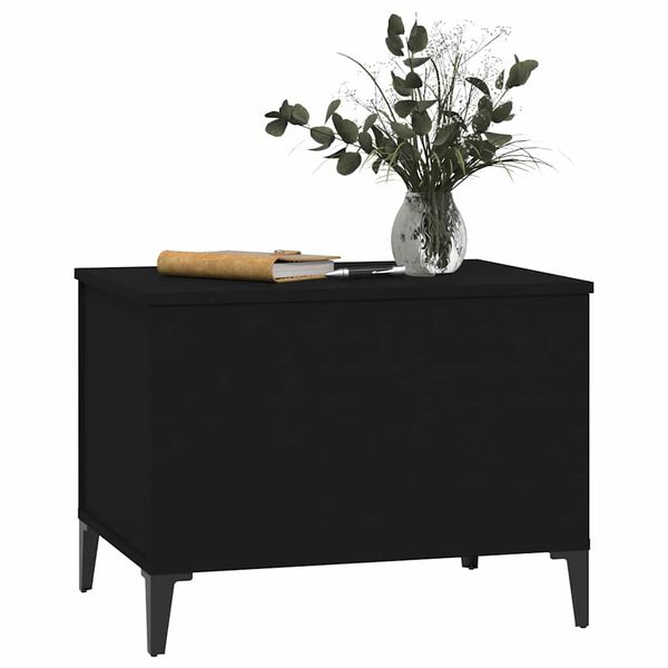 vidaXL Tavolino da Salotto Nero 60x44,5x45 cm in Legno Multistrato