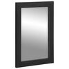 vidaXL Specchio da Bagno Nero 50x70x2,5 cm Legno Multistrato e Ottone