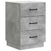 vidaXL Armadio da Notte con cassetto Grigio Cemento 43 x 41 x 63,5 cm