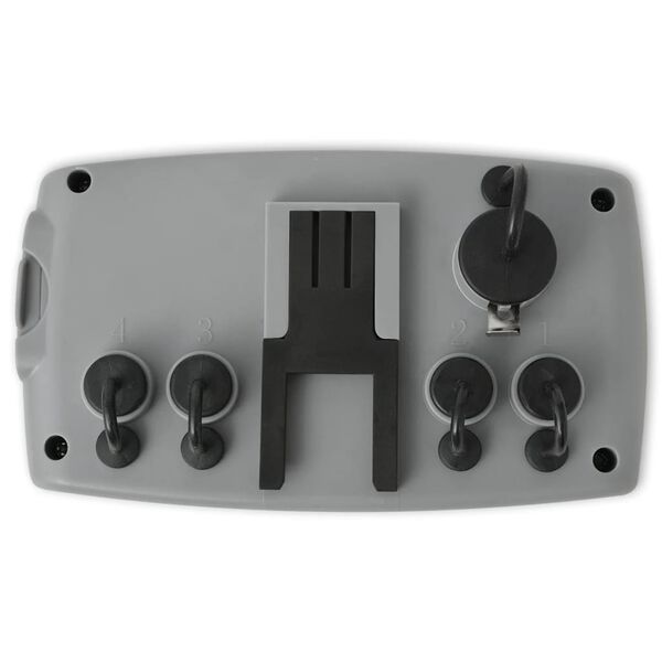 vidaXL Timer Automatico Irrigazione a 4 Vie e Sensore di Umidità 3V