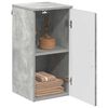 vidaXL Mobile da Bagno con porta Grigio cemento 30 x 31,5 x 61 cm