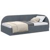 vidaXL Cornice del letto ad angolo Grigio scuro 90 x 200 cm Velluto