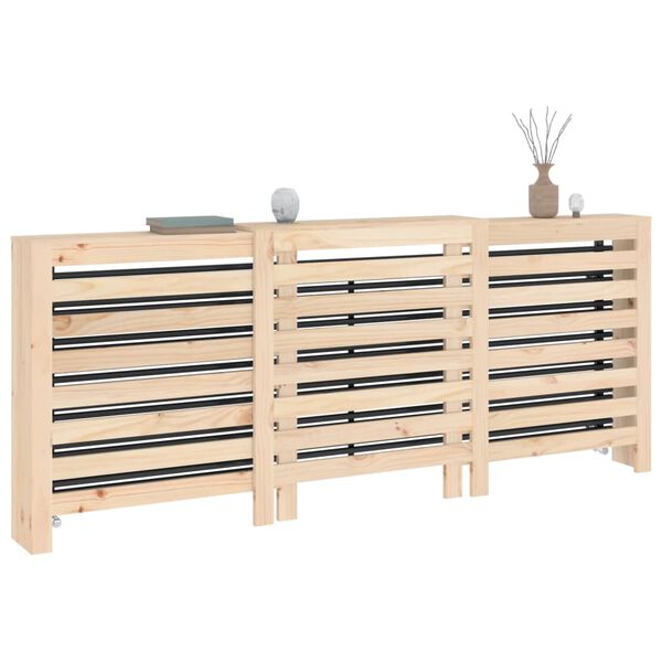 vidaXL Copertura Termosifone 210x21x85 cm in Legno Massello di Pino