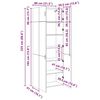 vidaXL Armadio 3 pcs Rovere artigianale