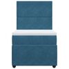 vidaXL Giroletto a Molle con Materasso Blu 90x200 cm in Velluto