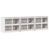vidaXL Mobile da cucina da esterno MEPPEL 3 pz Bianco