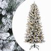vidaXL Albero di Natale Artificiale con Rami Pieghevoli 150 cm 150 LED